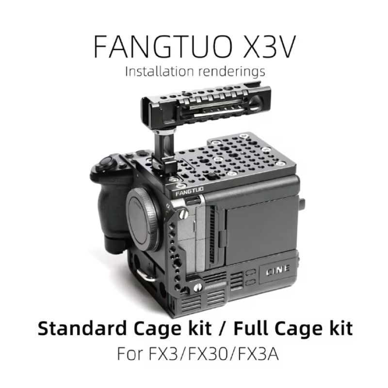 Bộ khung bảo vệ máy ảnh Fangtuo X3V fx3 30 – Thích hợp cho chụp dọc, cầm tay và gắn lên chân máy (Không bao gồm tophandle )