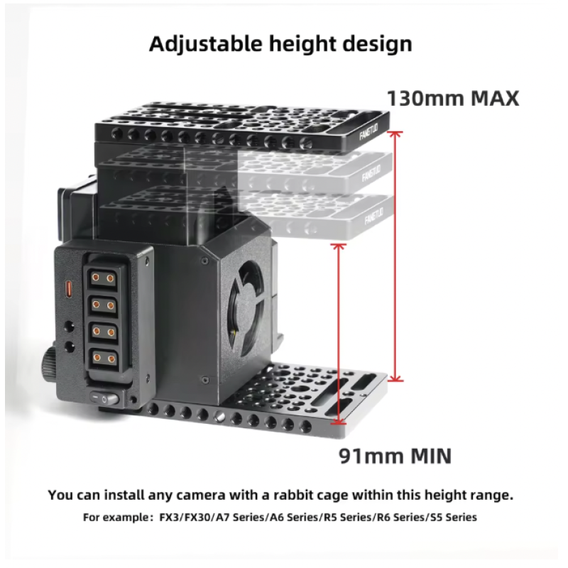 Fangtuo Dành Cho Bộ Khung Máy Ảnh Canon C50, Phụ Kiện Máy Ảnh Rạp Chiếu Phim C50VP Rig Cineback