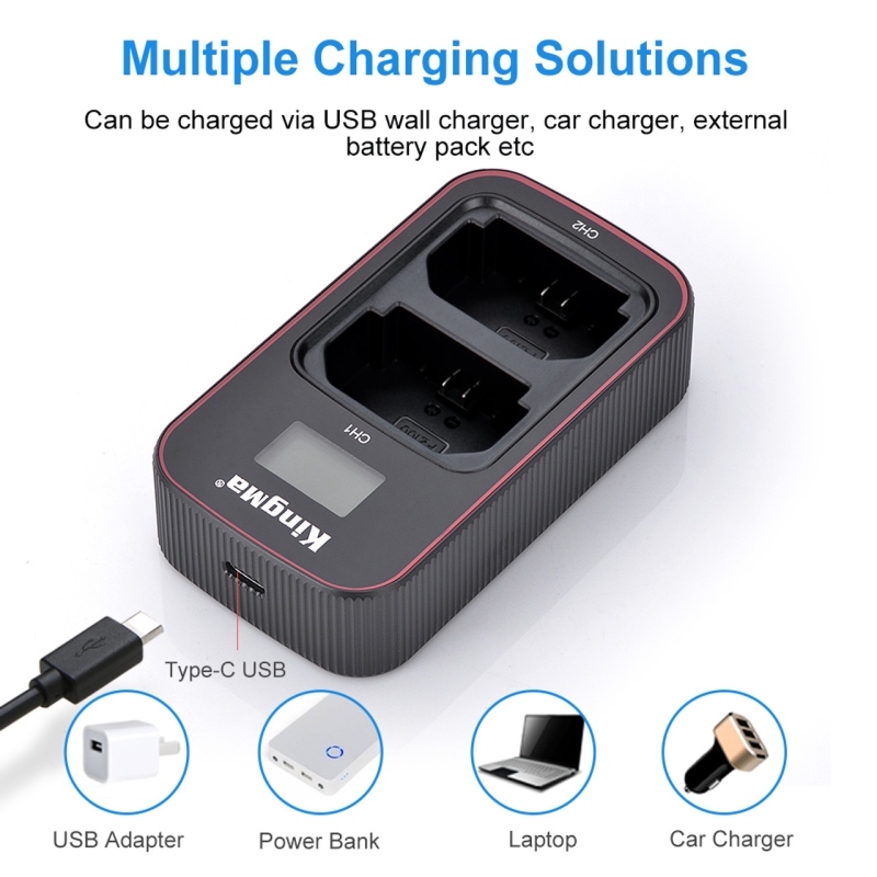 Sạc đôi Kingma NP- FZ100 LCD Dual USB charger