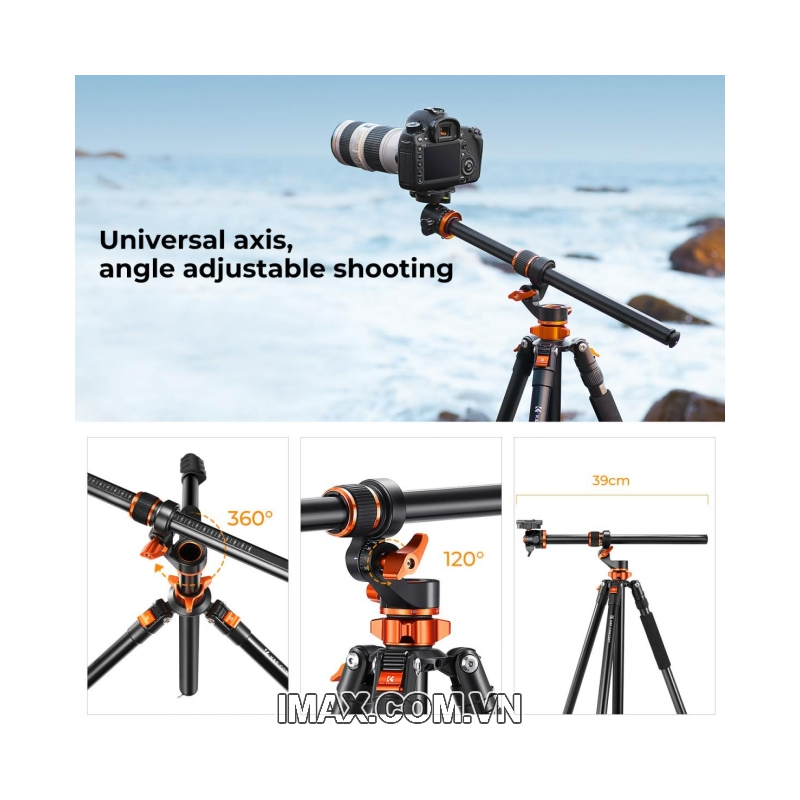 Chân máy K&F Concept T254A7+ BH-28L - KF09.119
