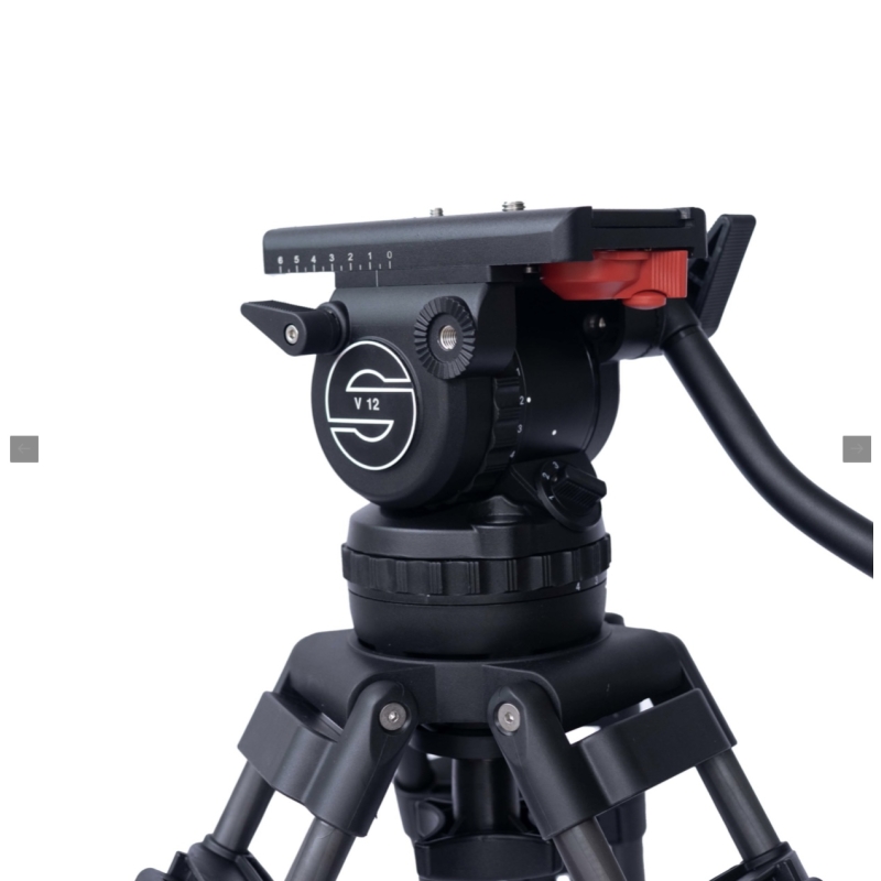 Chân máy quay Tripod V12 Cacbon đầu dầu 100 (FULL VAT)
