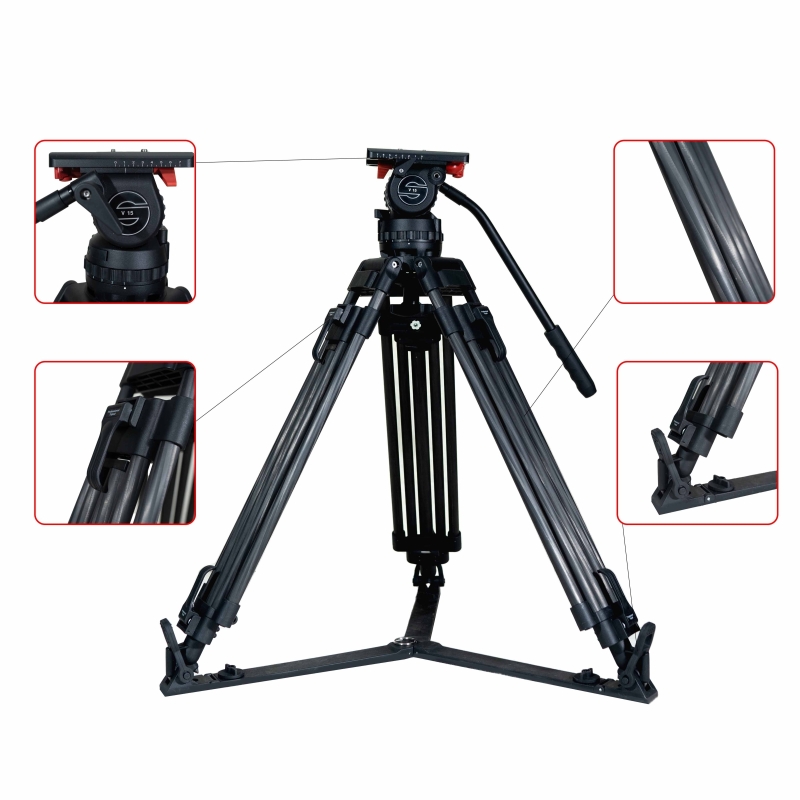 Chân máy quay Tripod  V15 Carbon FULL VAT