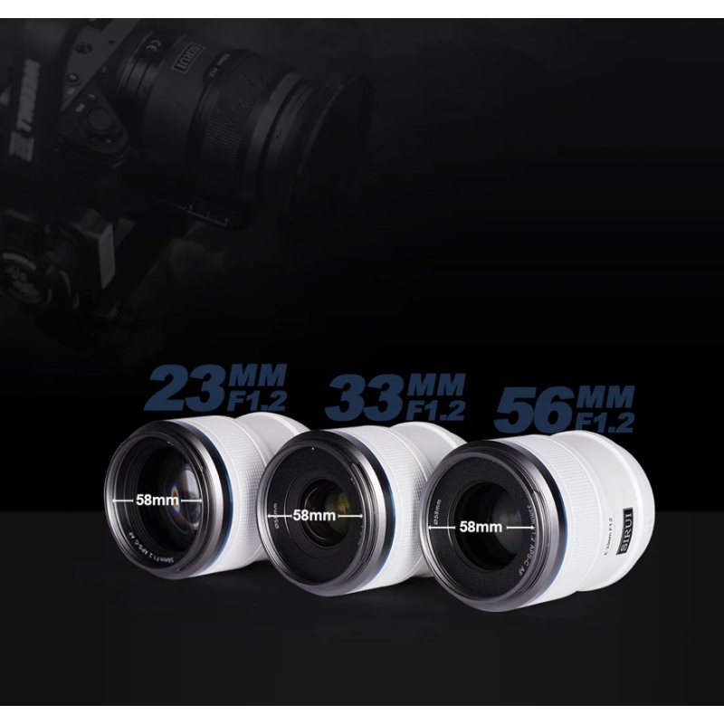 Bộ SET ống kính lấy nét tự động khung SIRUI Sniper Series F1.2 APS-C ( 23mm+33mm+56mm)