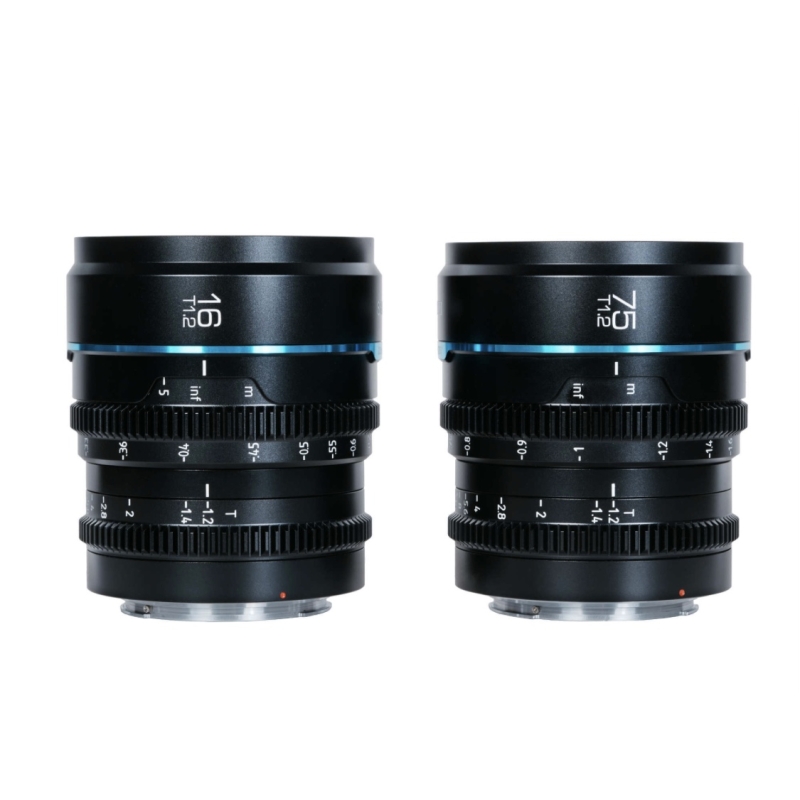 Combo dòng ống kính Cine khung SIRUI Night Walker T1.2 Super35 (16mm + 75mm)