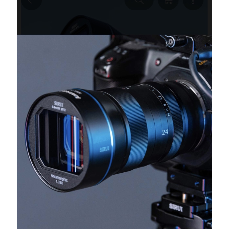 Ống kính biến dạng SIRUI 24mm F2.8 1.33x Ống kính APS-C