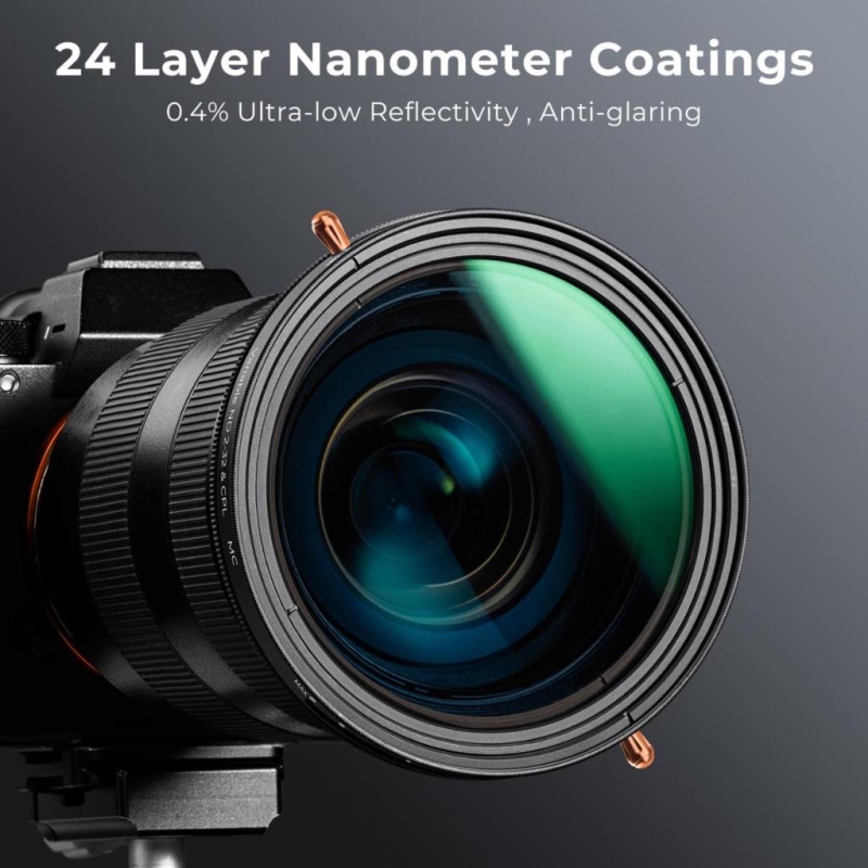 K&F Kính Lọc ND & CPL 2in1 ND2-32 Nano D dùng cho Máy Ảnh