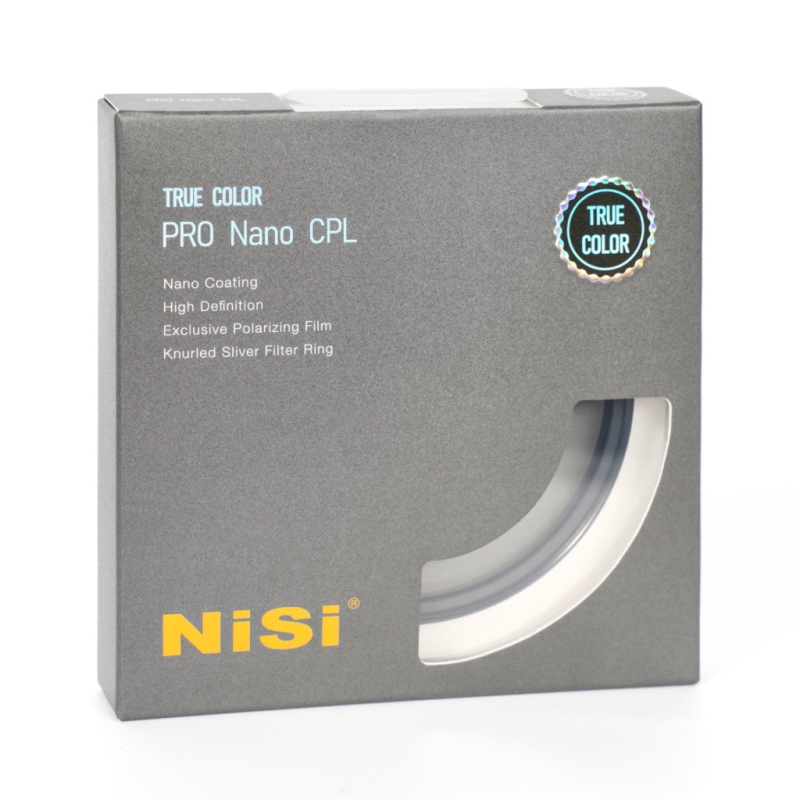 Filter NiSi 82mm True Color Pro Nano CPL/Kính lọc CPL cắt được phản sáng cho máy ảnh