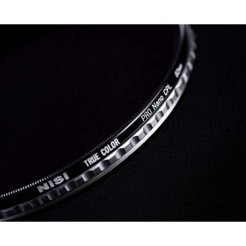 Filter NiSi 82mm True Color Pro Nano CPL/Kính lọc CPL cắt được phản sáng cho máy ảnh
