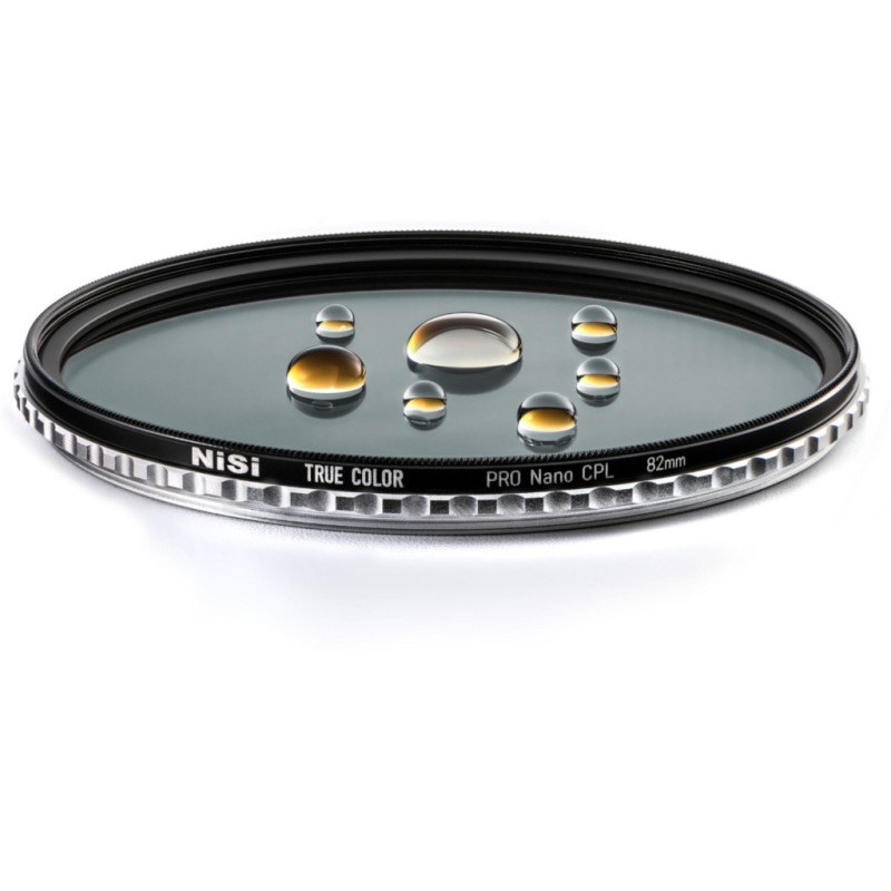 Filter NiSi 82mm True Color Pro Nano CPL/Kính lọc CPL cắt được phản sáng cho máy ảnh