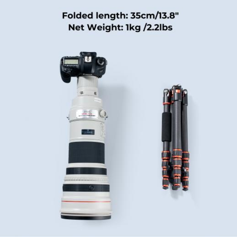 Chân máy K&F bằng sợi carbon C225C0+BH-25 (BA225)