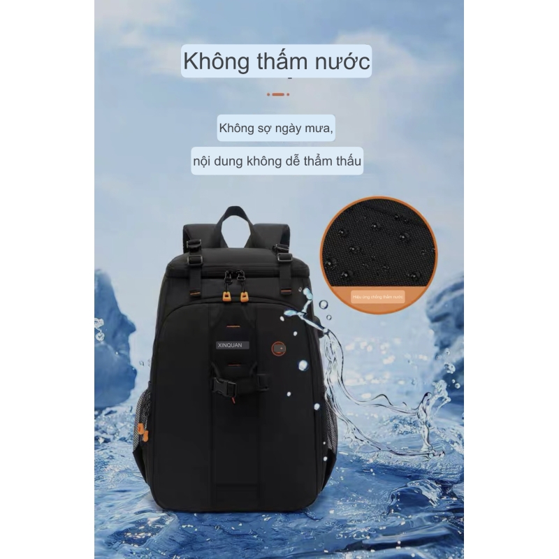 Balo/Túi đựng máy ảnh Canon SLR,du lịch ngoài trời dung lượng lớn, túi leo núi không gương chuyên nghiệp đa chức năng
