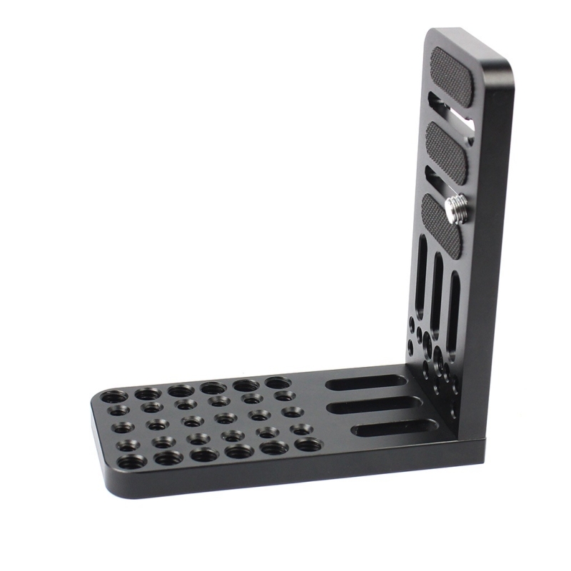 Tấm đế chữ L Tháo Lắp Nhanh Bằng Hợp Kim Nhôm 1/4 "3/8" Cho Chân Máy Ảnh