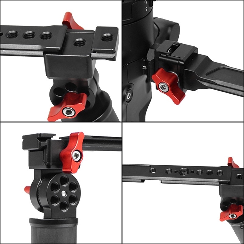 Tay cầm ngang DJI RS2/ RSC2 Ruying RS3/ RS3Pro/ Tay cầm góc điều chỉnh mini