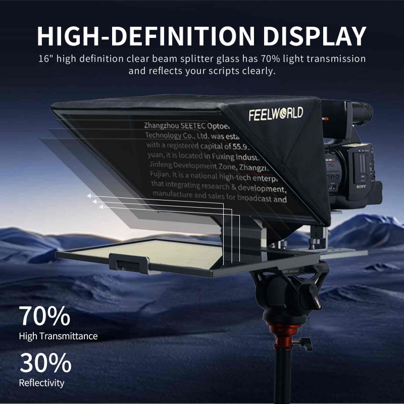 Máy nhắc chữ 16 inch FEELWORLD TP16 Hỗ trợ nhắc nhở dọc theo chiều ngang của máy tính bảng lên đến 16"