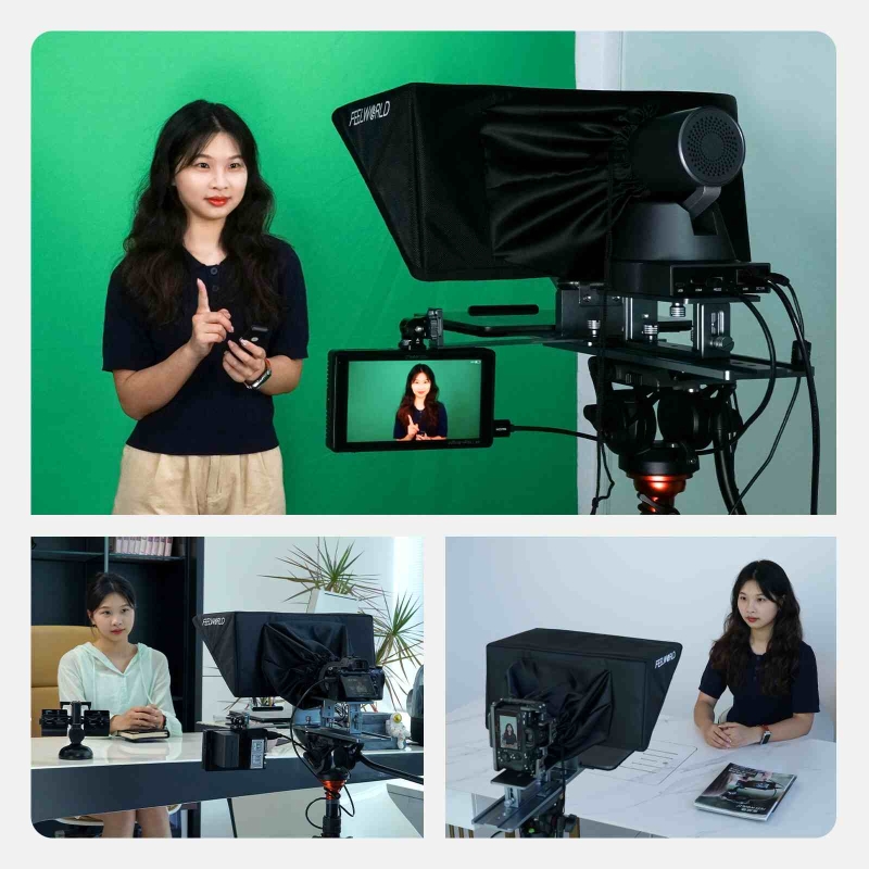 Máy nhắc chữ 16 inch FEELWORLD TP16 Hỗ trợ nhắc nhở dọc theo chiều ngang của máy tính bảng lên đến 16"