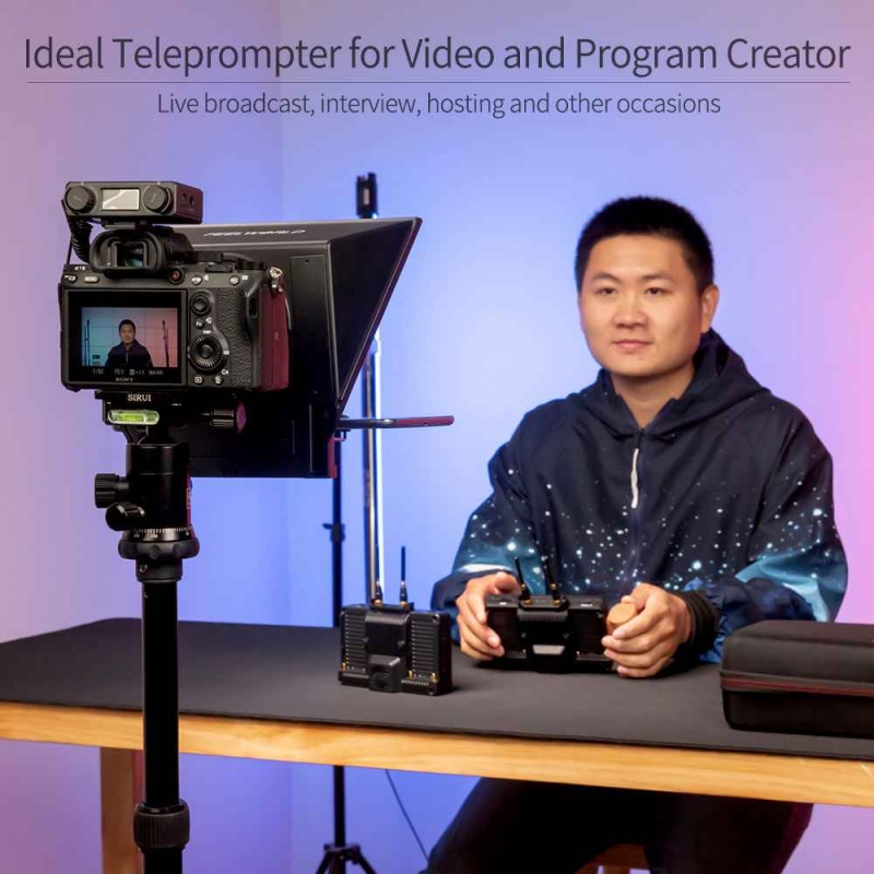FEELWORLD TP2 8 "Portable Teleprompter Up 8" Điện thoại thông minh Tablet Prompter cho Máy ảnh DSLR