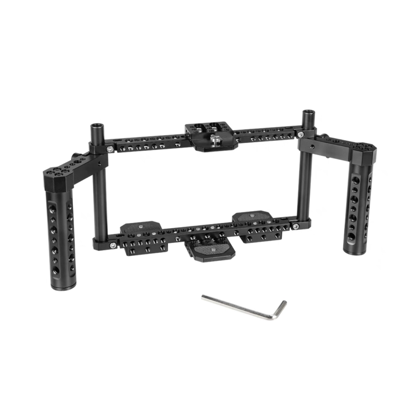 CAMVATE Bộ khung tay nắm cho màn hình 5-7 inch bao gồm cả đế pin V-mount