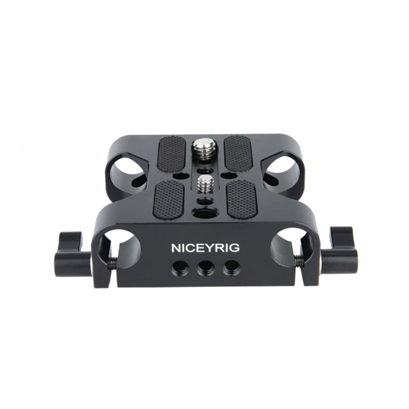 Tấm Đế Máy Ảnh Đa Năng NICEYRIG Với Kẹp Thanh Ray Cho DSLR Rig, Hệ Thống Hỗ Trợ Thanh Ray 15Mm