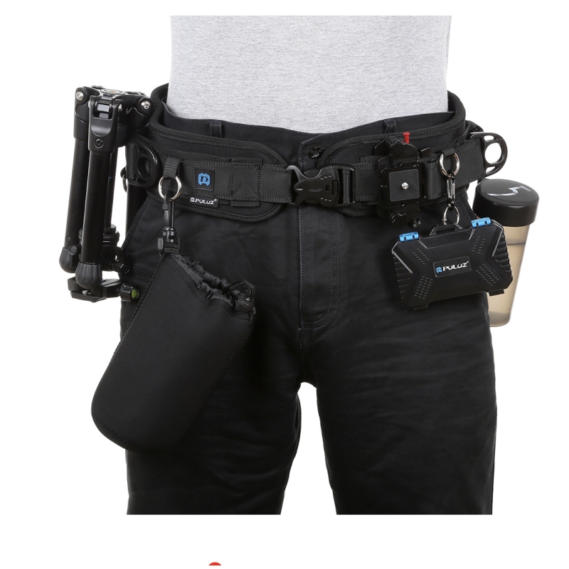 Belt thắt lưng chất liệu da dê, đa chức năng chụp ảnh, đựng dụng cụ thiết bị làm phim