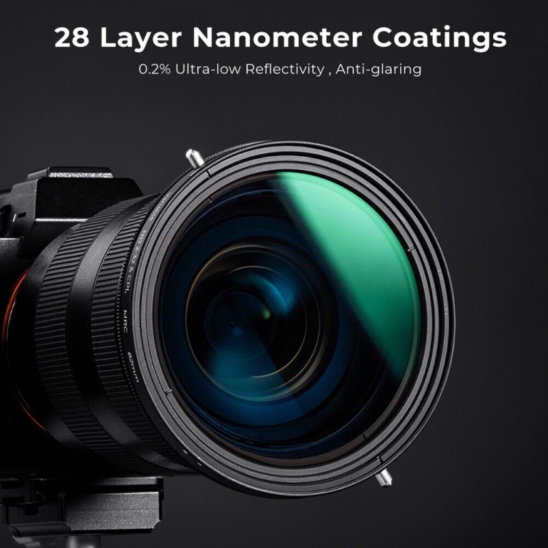 K&F Kính lọc ND & CPL 2in1 Nano-X ND2-32 82mm cho Máy ảnh