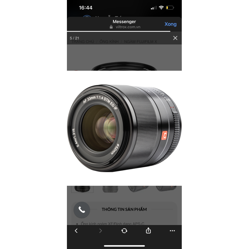 Viltrox AF 33mm f/1.4 XF For Fujifilm