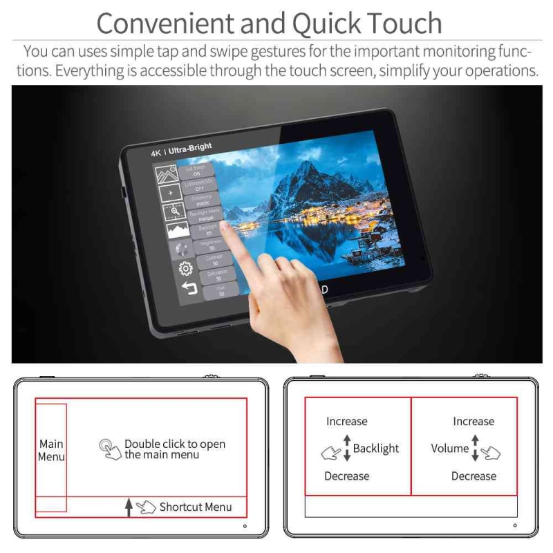 FEELWORLD LUT7 PRO 7INCH 2200NITS MÀN HÌNH MÁY ẢNH LUT TOUCH F970