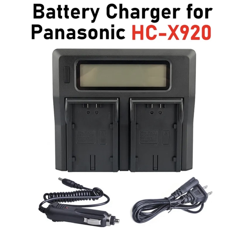 Sạc đôi dành cho Pin NPF 970/F960/F550/F570 có màn hình LCD hiển thị