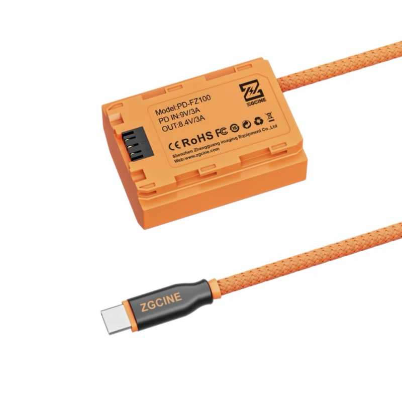 Dummy Zgcine NP- FZ100 sang đầu D- TAP/ TYPE C/ dây nguồn USB C A7M4 FX3