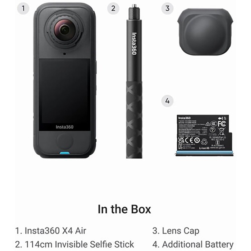 Insta360 X4 Air Starter Bundle (Graphite Black)