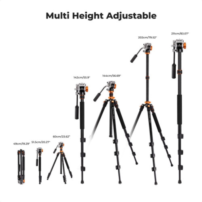 Chân máy K&F Concept K234A7+FH-03 - KF09.136