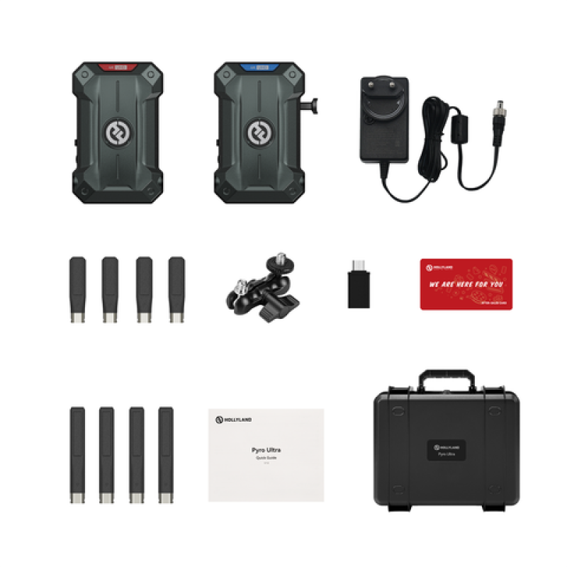 Hệ thống truyền video không dây Hollyland Pyro Ultra 4K HDMI/SDI Wireless Video Transmission System - Bộ Truyền & Bộ Thu (1TX & 1RX)