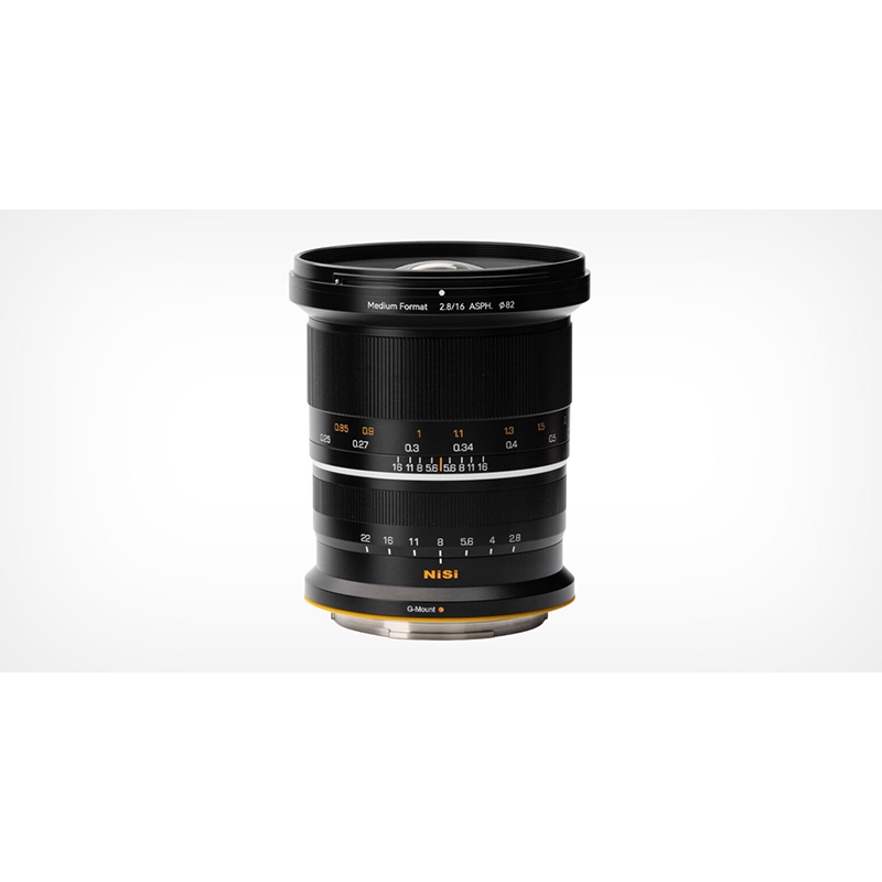 NiSi 16mm f/2.8: Ống kính prime siêu rộng khẩu lớn nhất cho máy ảnh Medium Format