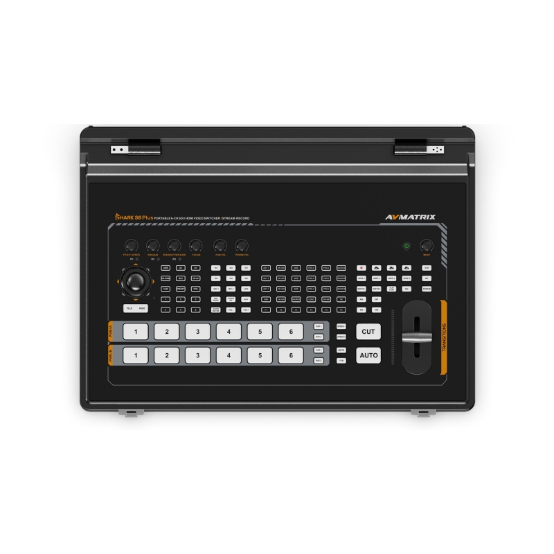 SHARK S6 PLUS -17.3″ 6CH SDI/ HDMI Portable Video Switcher