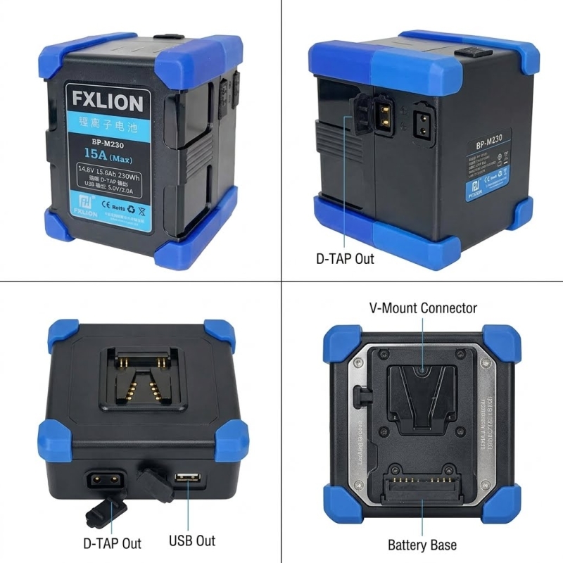 Pin Lithium-Ion V-Mount Fxlion BP-M230 230Wh