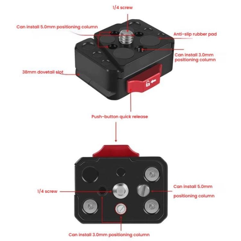 Quick Release tấm tháo lắp nhanh Vmount Bộ tháo lắp nhanh Giá đỡ máy ảnh
