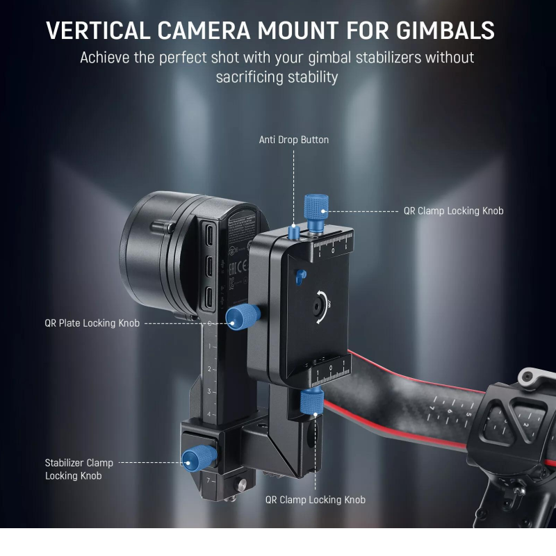 Mount hỗ trợ quay dọc/ngang cho Gimbal DJI RS3 Pro RS3 RS2 