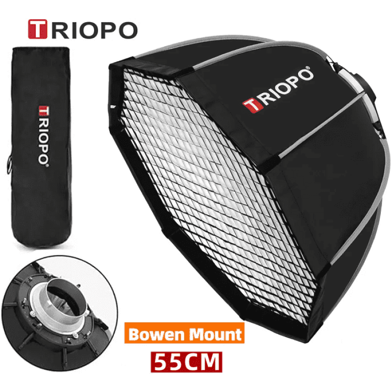 Softbox Bát giác TRIOPO K2-90 thao tác nhanh Bowens