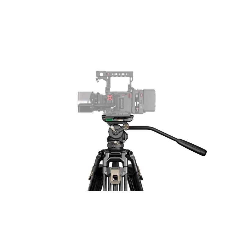 Tilta 75mm Cine Fluid Head with 2-Stage One Touch Carbon Fiber Tripod Legs (8KG)