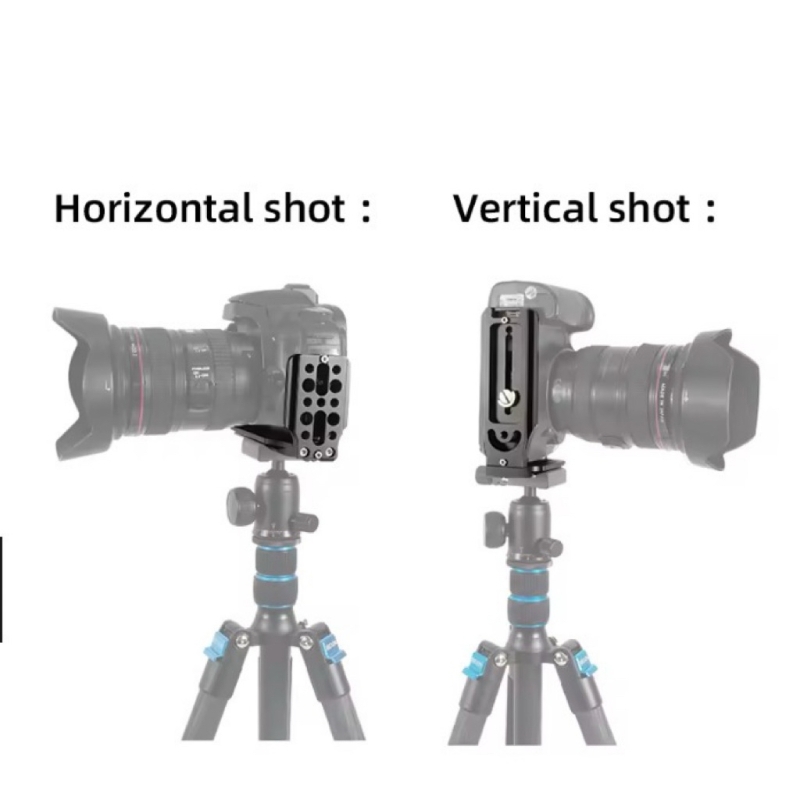 Tấm đế chữ L tháo lắp nhanh có thể gập lại cho máy ảnh Nikon, Sony Đầu bi chân máy Arca Swiss