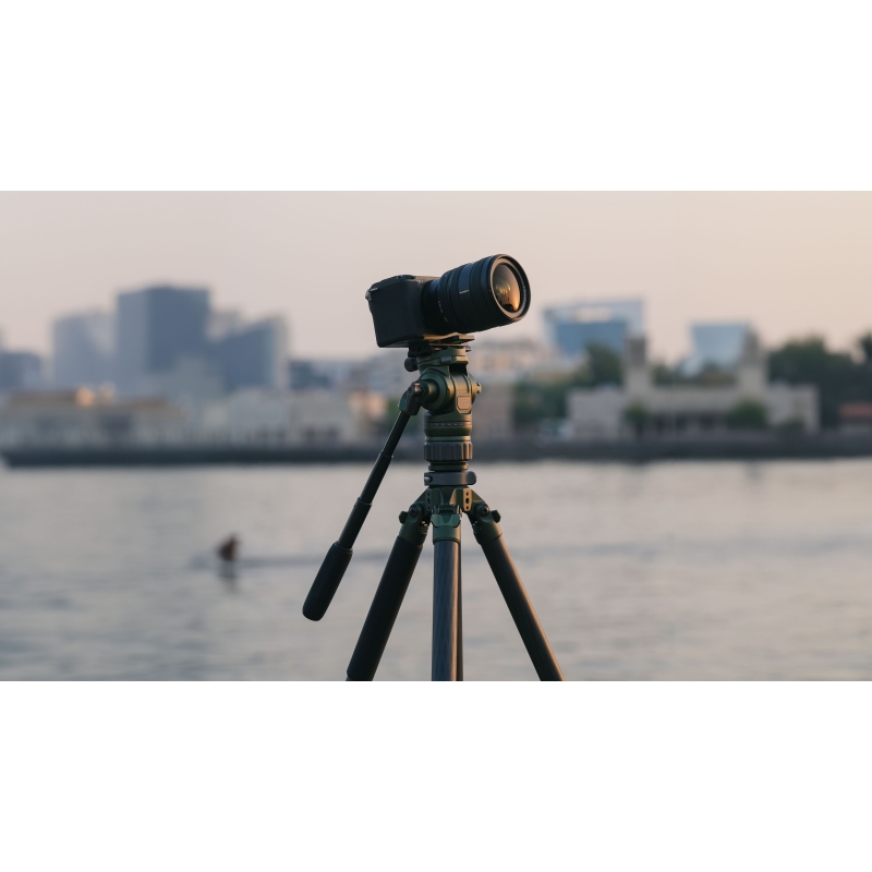 Tilta VT05 Travel Video Fluid Head with 3-Stage Carbon Fiber Tripod Legs (5KG)